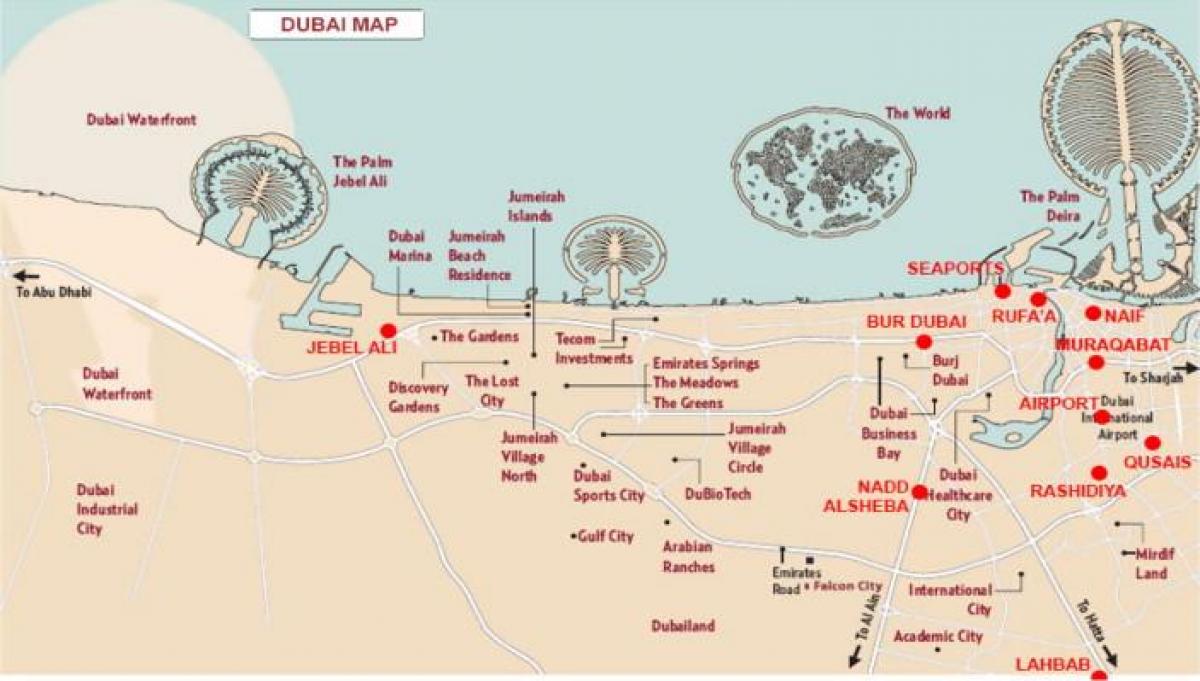 mapa Jebel Ali