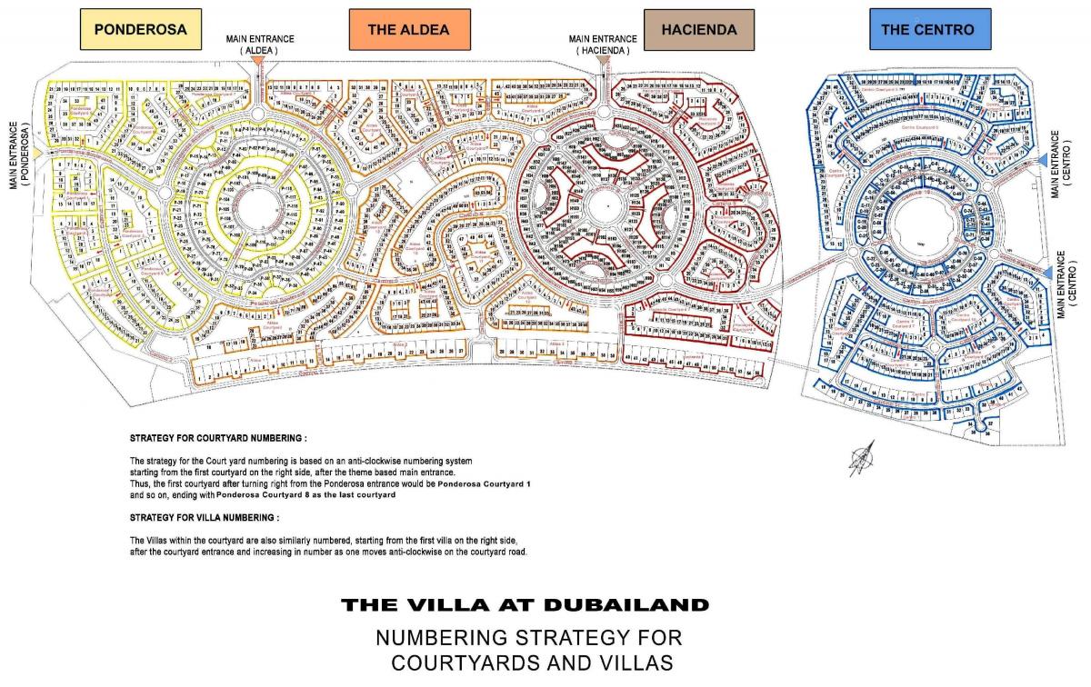 villa Dubaj polohy na mape