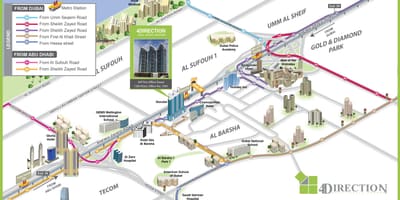 Mapa American school of Dubai