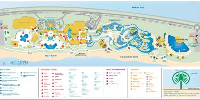 Mapa Atlantis Dubaj