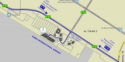 Mapa Dubai airport free zone