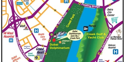 Dolphin show Dubaj polohy na mape