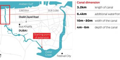 Mapu Dubaj kanál