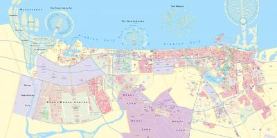 Street mape mesta Dubaj