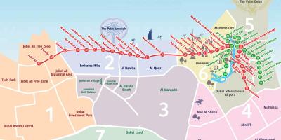 Mapu Dubaj štvrtí