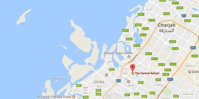 Mapa strednej školy Dubaj